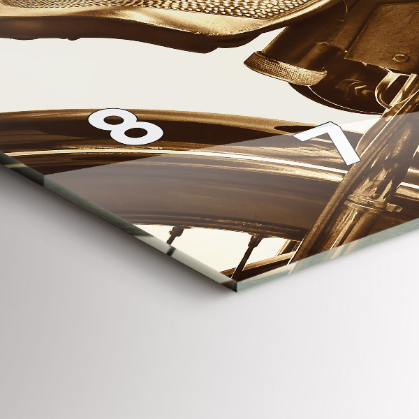 Reloj horizontal Sepia moto Vintage