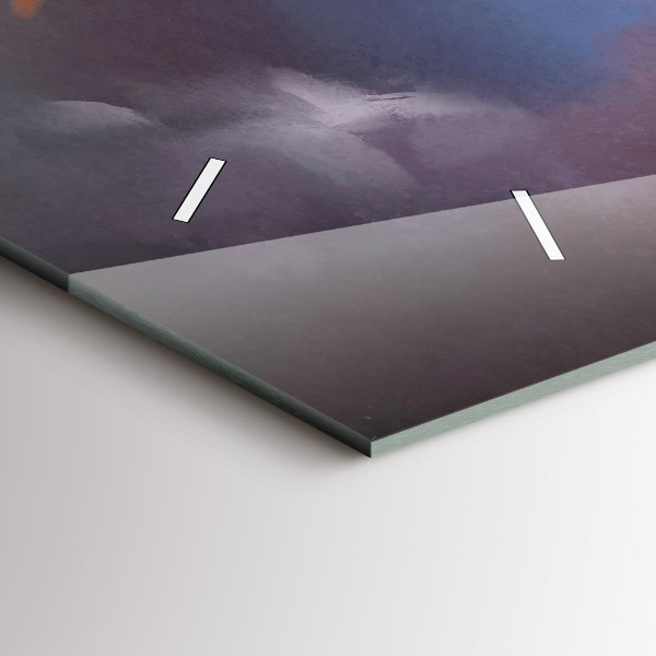 Reloj de cristal horizontal Niño con alas