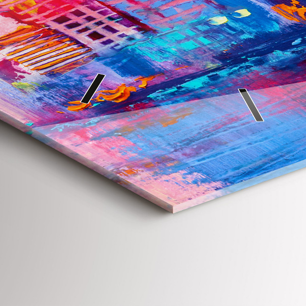 Reloj horizontal Abstracto de rascacielos