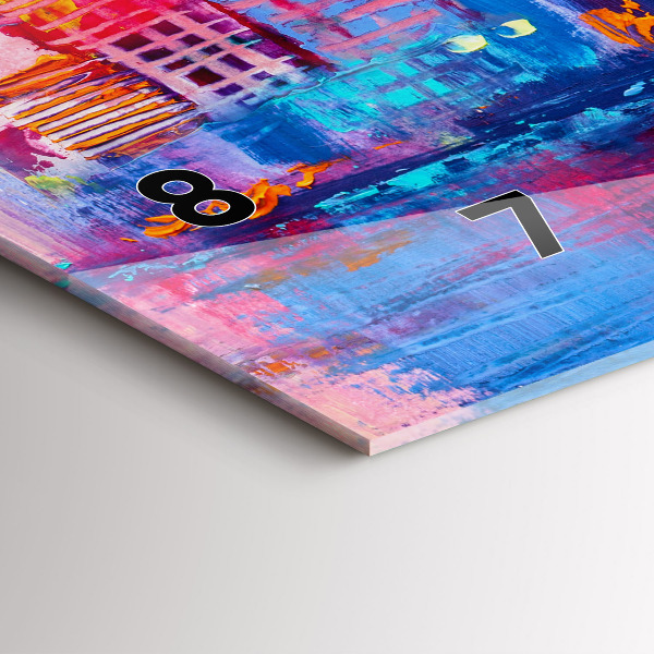 Reloj horizontal Abstracto de rascacielos