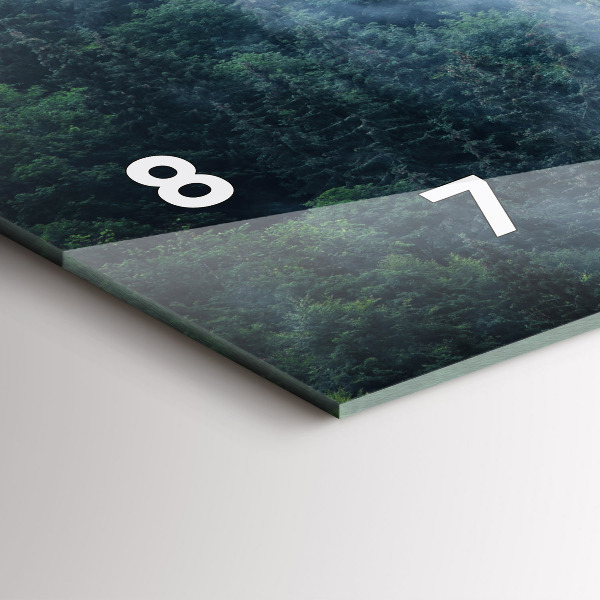 Reloj horizontal Paisaje montañoso brumoso