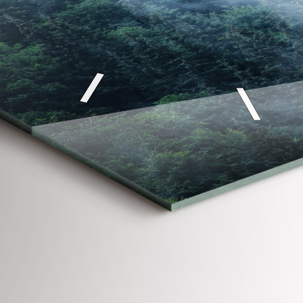 Reloj horizontal Paisaje montañoso brumoso