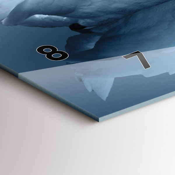 Reloj horizontal Cisnes en el corazón