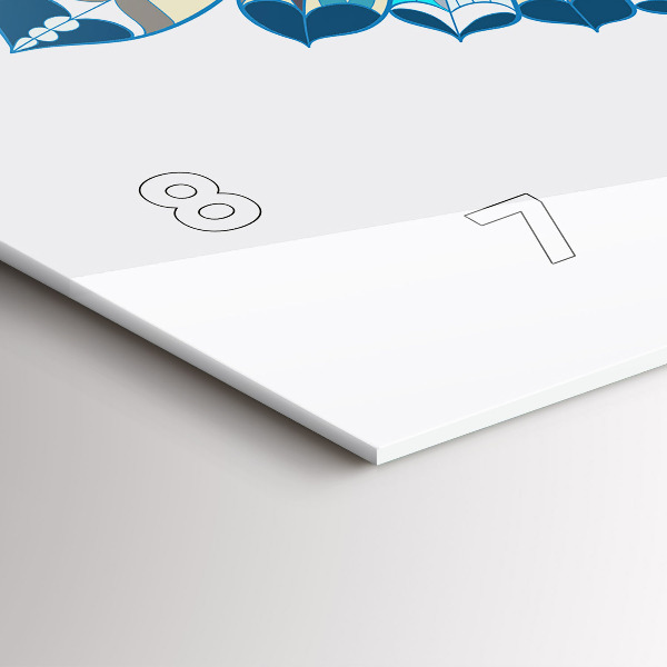 Reloj de cristal horizontal Búho en vuelo