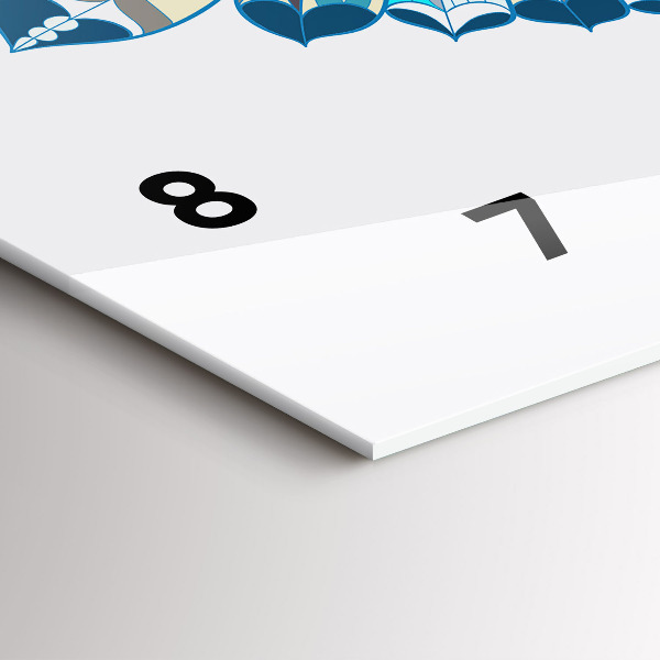 Reloj de cristal horizontal Búho en vuelo