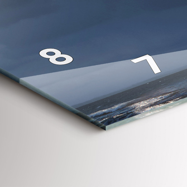 Reloj de cristal horizontal Faro