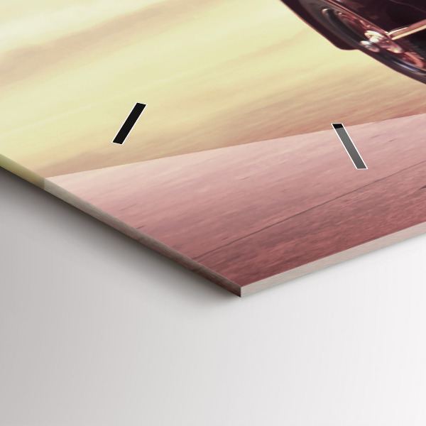 Reloj de cristal horizontal Coche antiguo