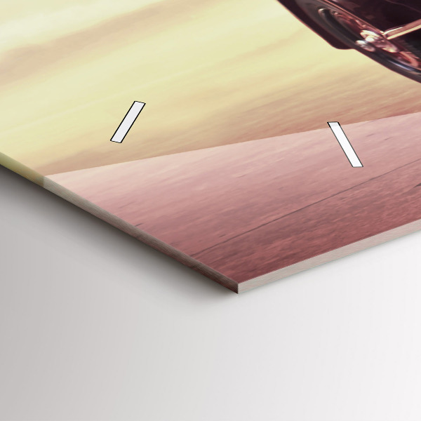 Reloj de cristal horizontal Coche antiguo