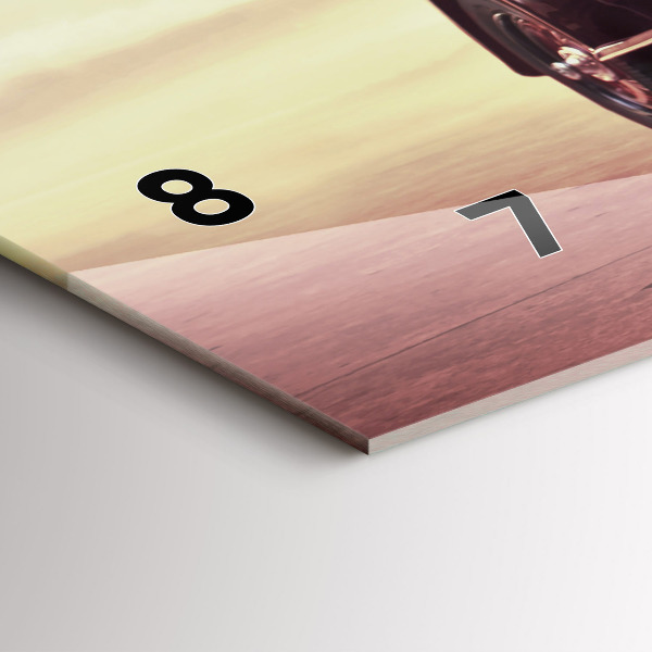 Reloj de cristal horizontal Coche antiguo