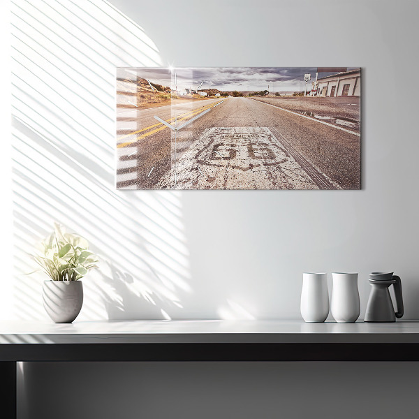 Reloj horizontal Ruta 66 EE.UU.