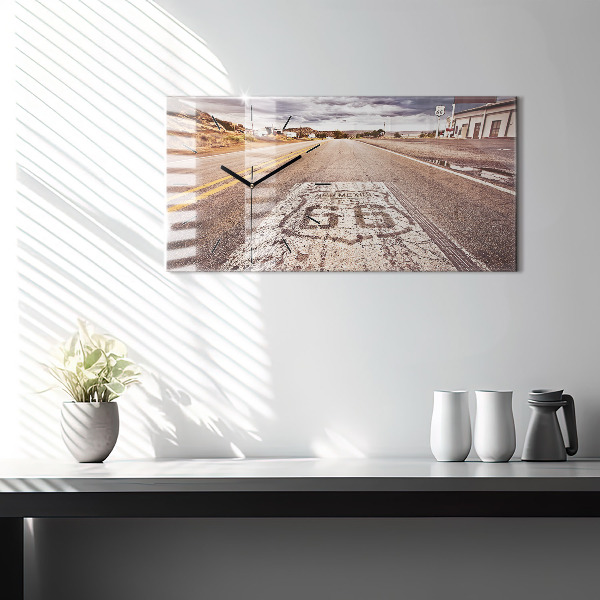 Reloj horizontal Ruta 66 EE.UU.