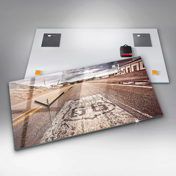 Reloj horizontal Ruta 66 EE.UU.