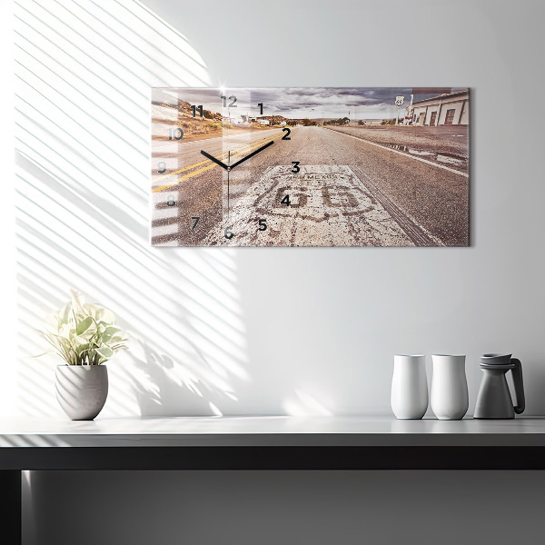 Reloj horizontal Ruta 66 EE.UU.