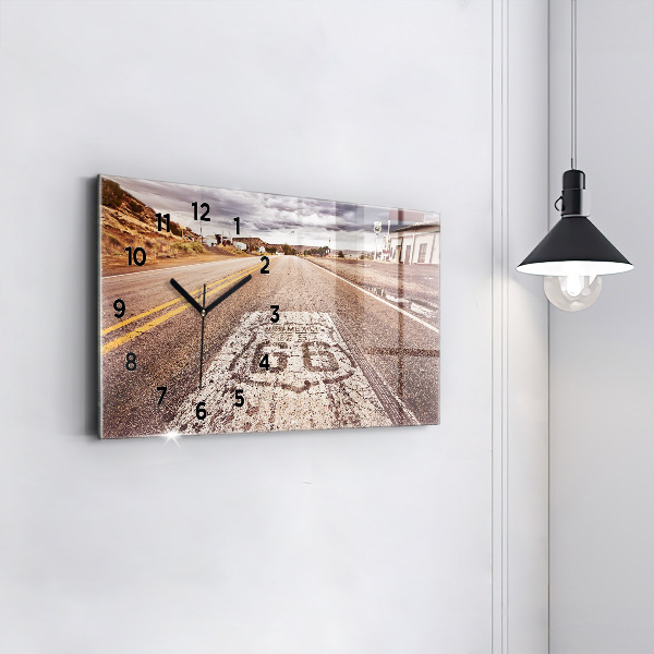 Reloj horizontal Ruta 66 EE.UU.