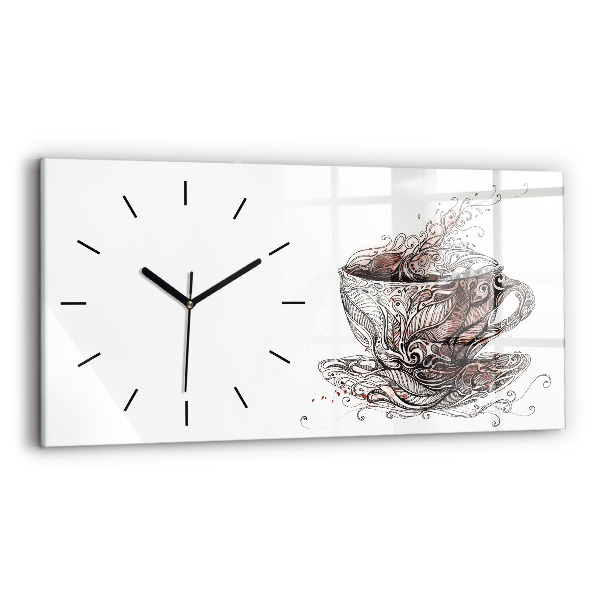 Reloj horizontal Taza de café