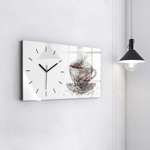 Reloj horizontal Taza de café