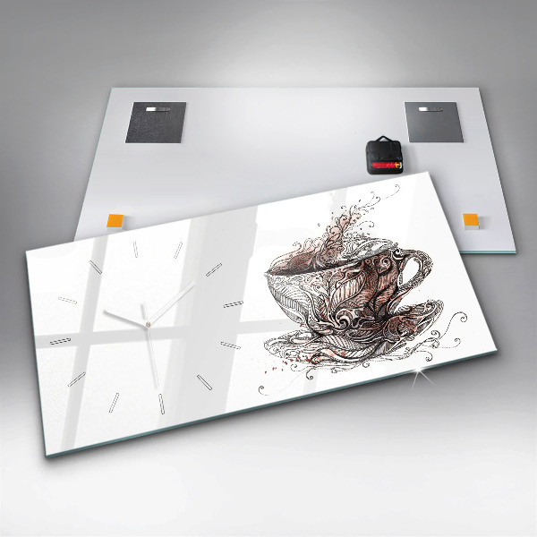 Reloj horizontal Taza de café
