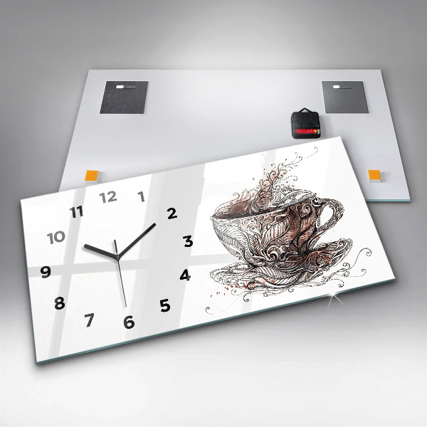 Reloj horizontal Taza de café
