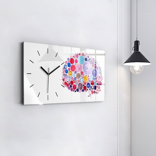 Reloj horizontal Ilustración abstracta colorida