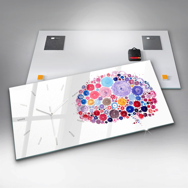 Reloj horizontal Ilustración abstracta colorida