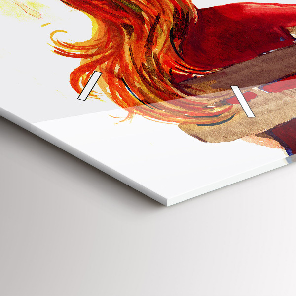 Reloj de cristal horizontal Paisaje otoñal