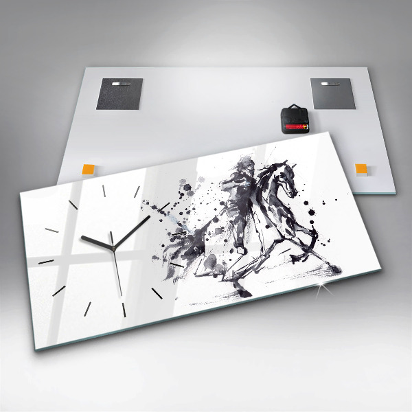 Reloj horizontal Caballero a caballo