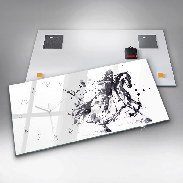 Reloj horizontal Caballero a caballo