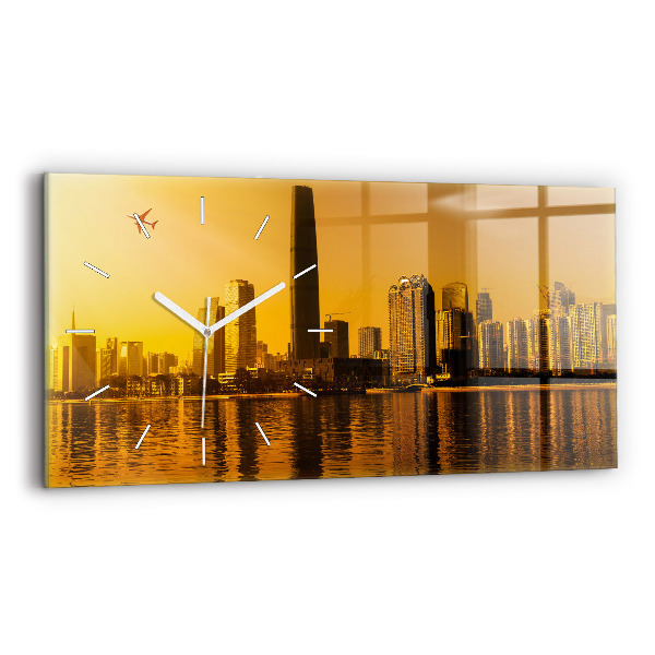 Reloj de cristal horizontal Río Zhujiang China
