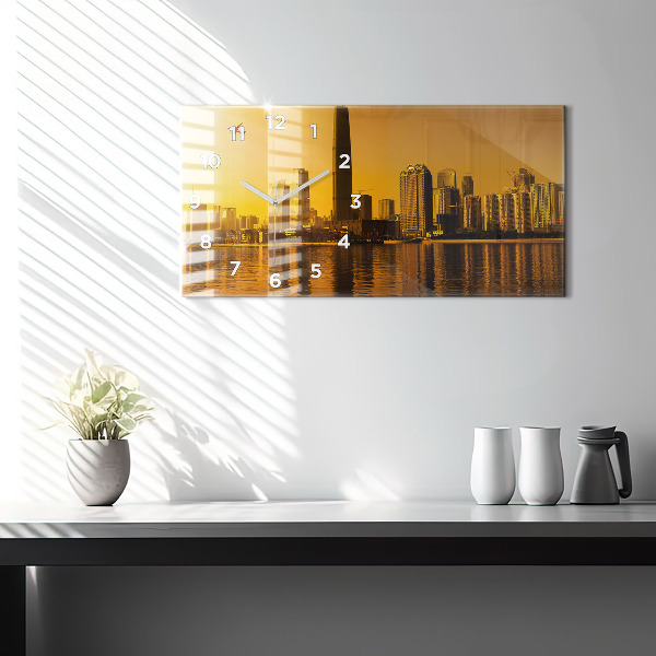 Reloj de cristal horizontal Río Zhujiang China