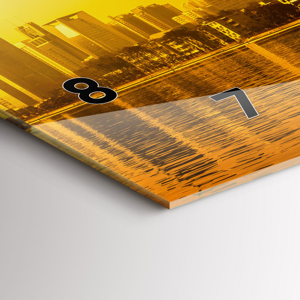 Reloj de cristal horizontal Río Zhujiang China