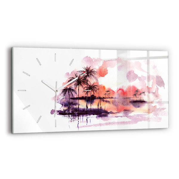 Reloj horizontal Paisaje tropical