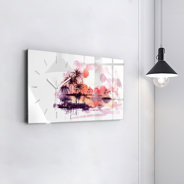 Reloj horizontal Paisaje tropical