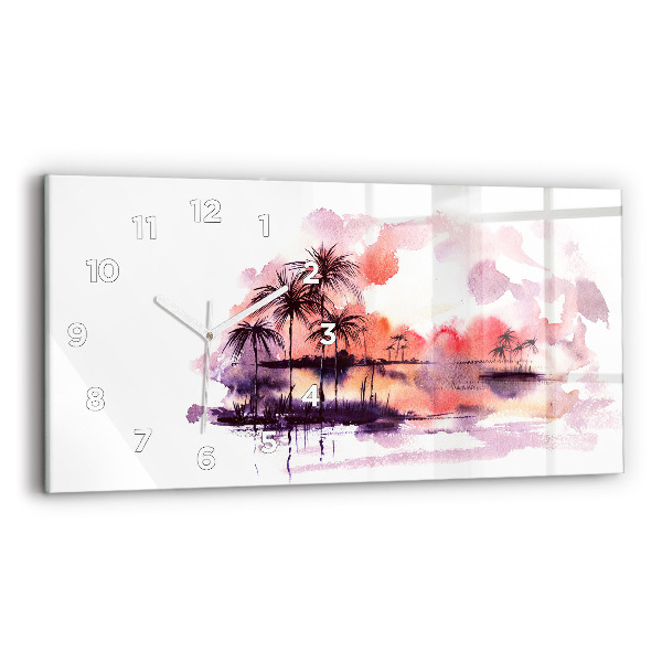 Reloj horizontal Paisaje tropical