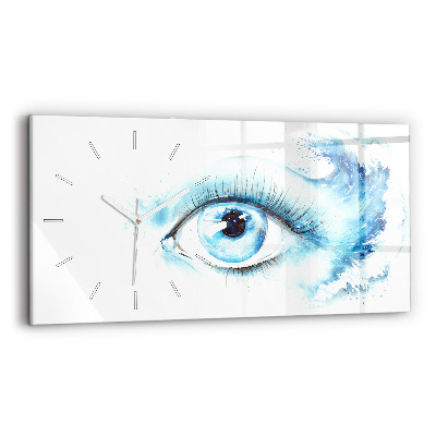 Reloj de cristal horizontal Ojo marino