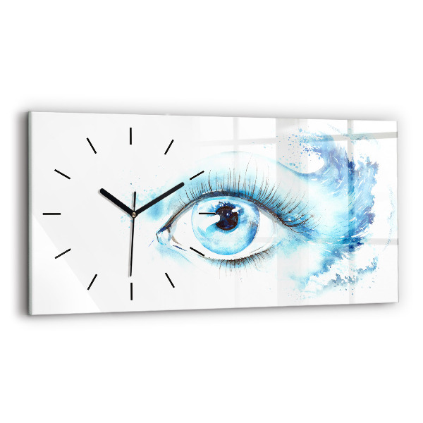 Reloj de cristal horizontal Ojo marino