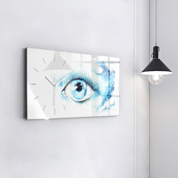 Reloj de cristal horizontal Ojo marino