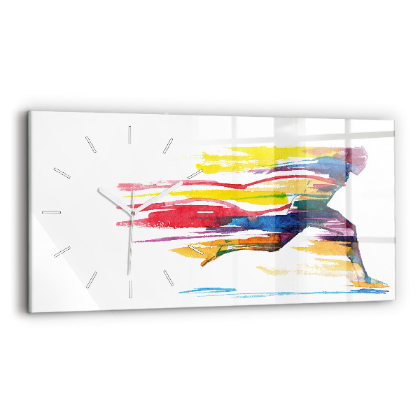 Reloj de cristal horizontal Ilustración de un corredor
