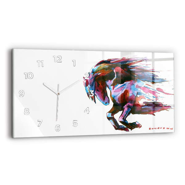 Reloj horizontal Caballo a la carrera