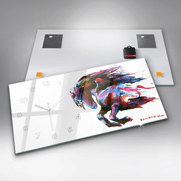 Reloj horizontal Caballo a la carrera