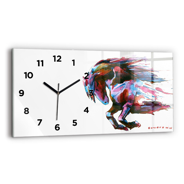 Reloj horizontal Caballo a la carrera