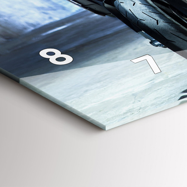 Reloj de cristal horizontal Moto en un callejón