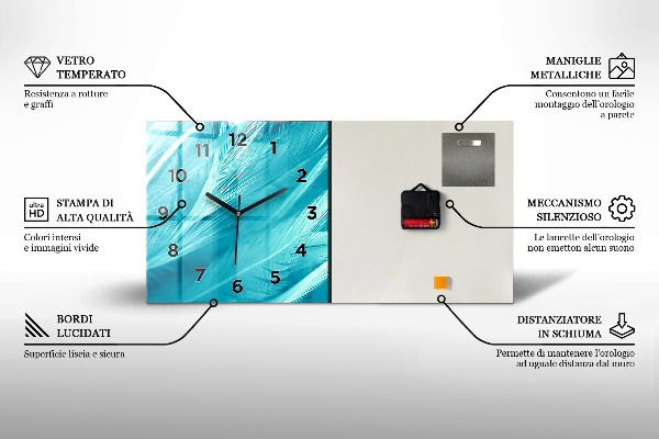 Reloj de cristal horizontal Guepardo dentro de un círculo