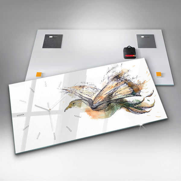 Reloj horizontal Libro de pájaros