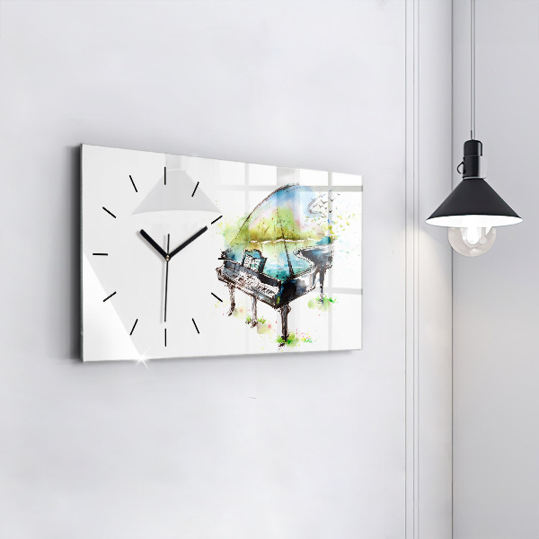Reloj de cristal horizontal Ilustración de las 4 estaciones