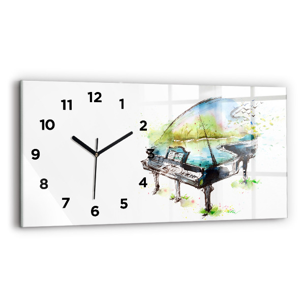 Reloj de cristal horizontal Ilustración de las 4 estaciones