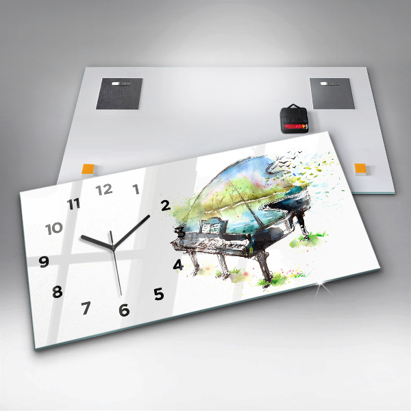 Reloj de cristal horizontal Ilustración de las 4 estaciones