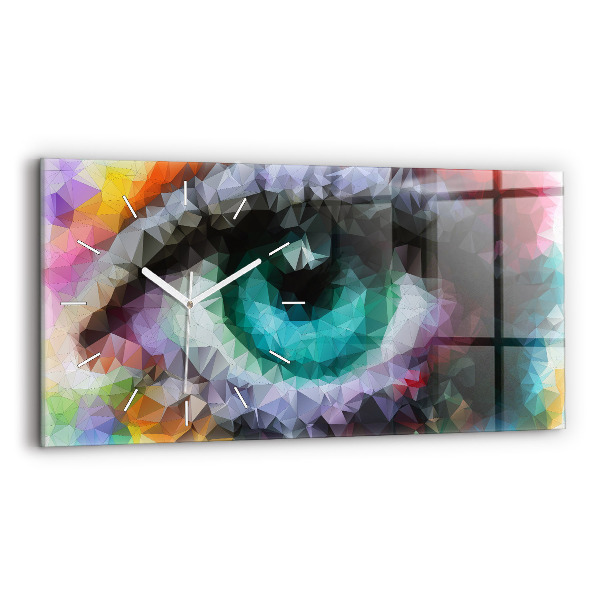 Reloj horizontal Ojo humano coloreado