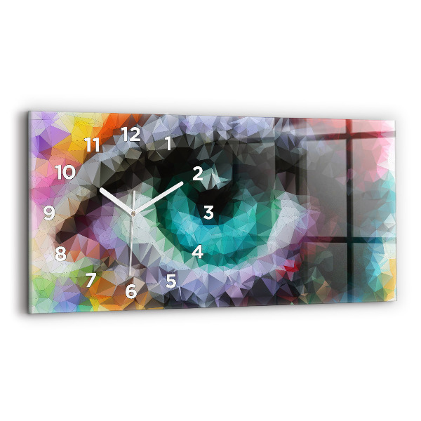 Reloj horizontal Ojo humano coloreado