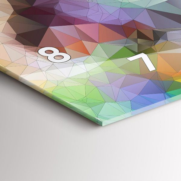 Reloj horizontal Ojo humano coloreado