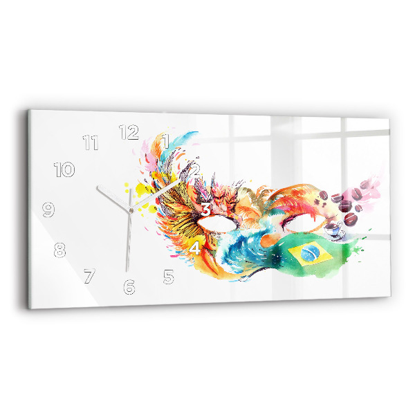 Reloj horizontal Cultura - Bandera de Brasil